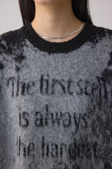 グラデーションジャガードニット 詳細画像