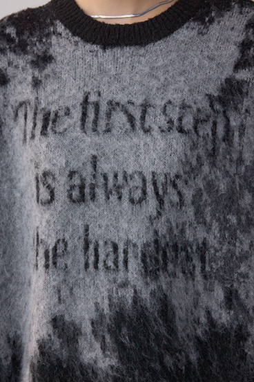 グラデーションジャガードニット 詳細画像