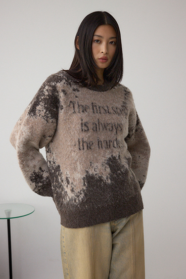 グラデーションジャガードニット 詳細画像