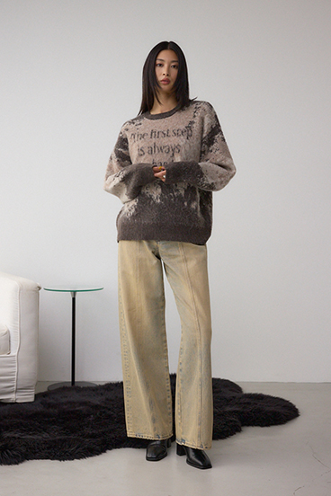 グラデーションジャガードニット 詳細画像