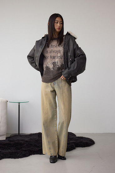 グラデーションジャガードニット 詳細画像