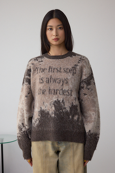 グラデーションジャガードニット 詳細画像