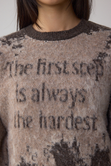 グラデーションジャガードニット 詳細画像