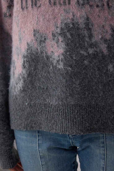 グラデーションジャガードニット 詳細画像