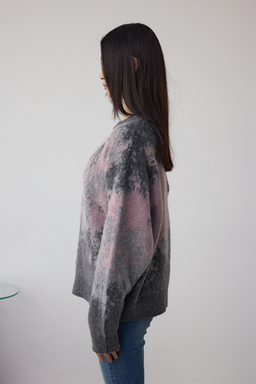 グラデーションジャガードニット 詳細画像