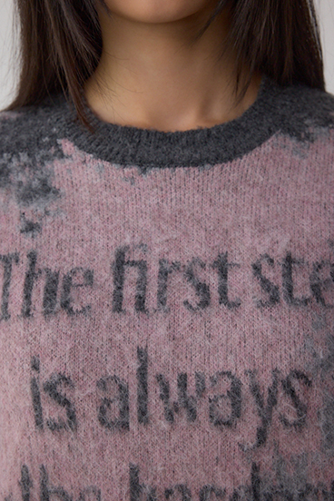 グラデーションジャガードニット 詳細画像