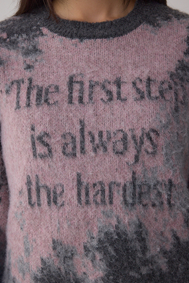 グラデーションジャガードニット 詳細画像