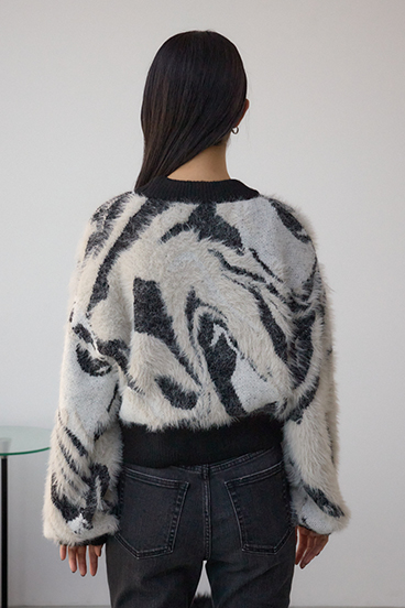 アソートパターンクルーネックニット 詳細画像