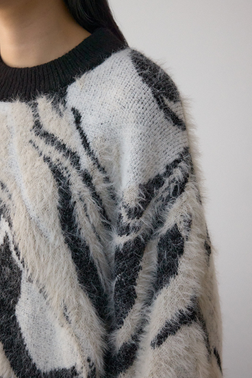 アソートパターンクルーネックニット 詳細画像