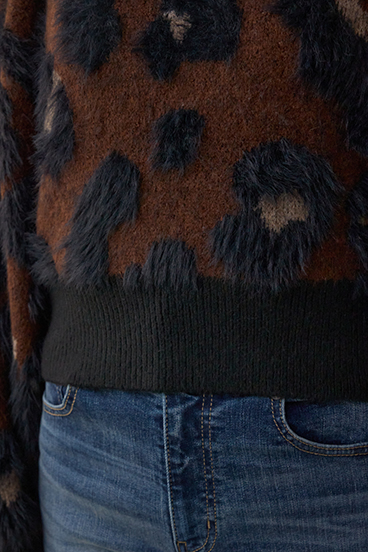 アソートパターンクルーネックニット 詳細画像