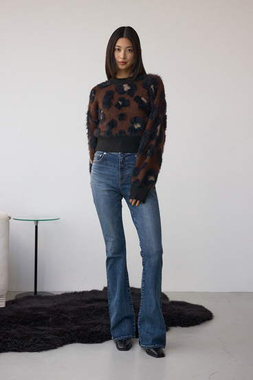 アソートパターンクルーネックニット 詳細画像