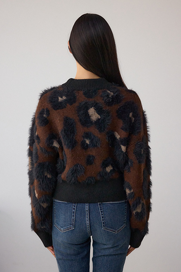 アソートパターンクルーネックニット 詳細画像