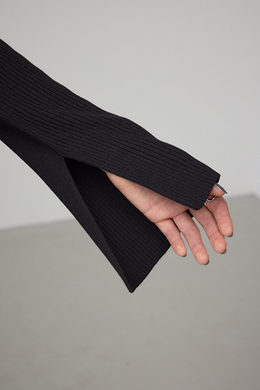 ジップアンサンブルニット 詳細画像