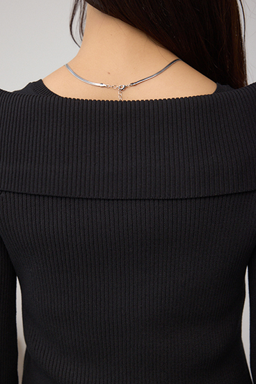 ジップアンサンブルニット 詳細画像