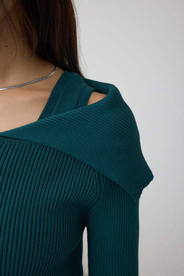 ジップアンサンブルニット 詳細画像