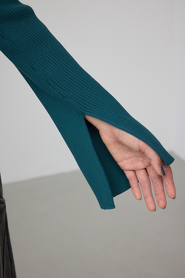 ジップアンサンブルニット 詳細画像