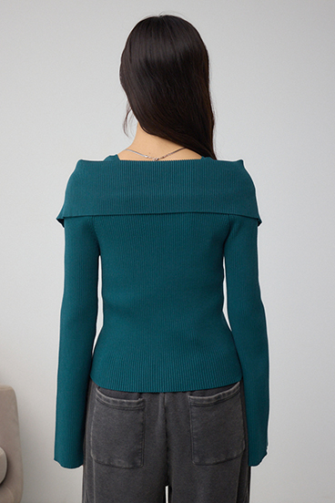 ジップアンサンブルニット 詳細画像