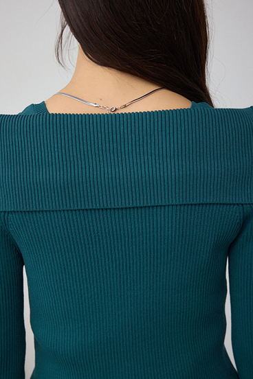 ジップアンサンブルニット 詳細画像