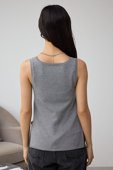 ジップアンサンブルニット 詳細画像