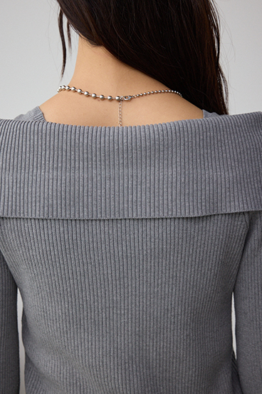 ジップアンサンブルニット 詳細画像