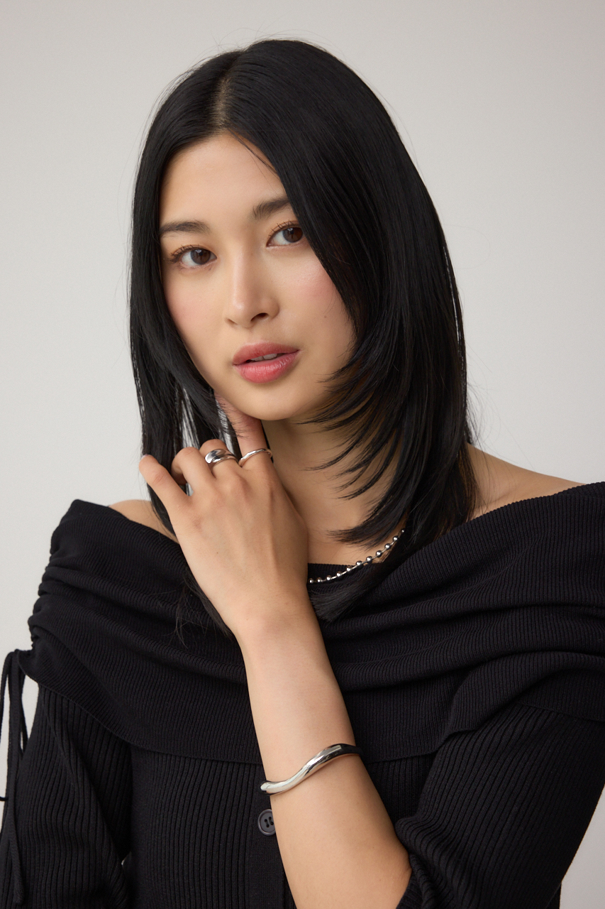 5分袖ギャザーオフショルニットトップス｜WOMEN｜250IAC70-2261