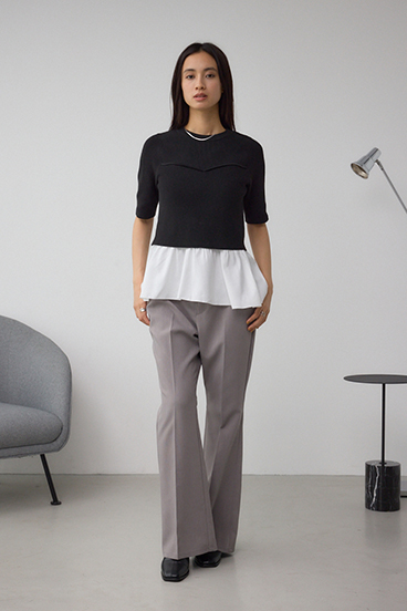 ペプラムインナーセットニット 詳細画像