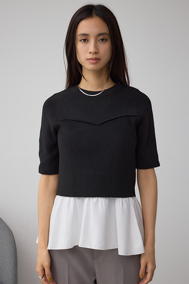 ペプラムインナーセットニット 詳細画像