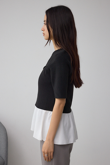 ペプラムインナーセットニット 詳細画像