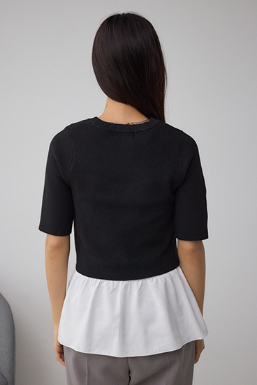 ペプラムインナーセットニット 詳細画像