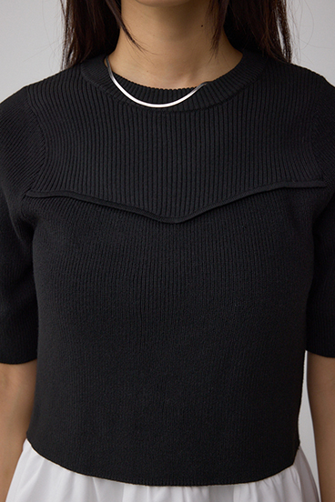 ペプラムインナーセットニット 詳細画像