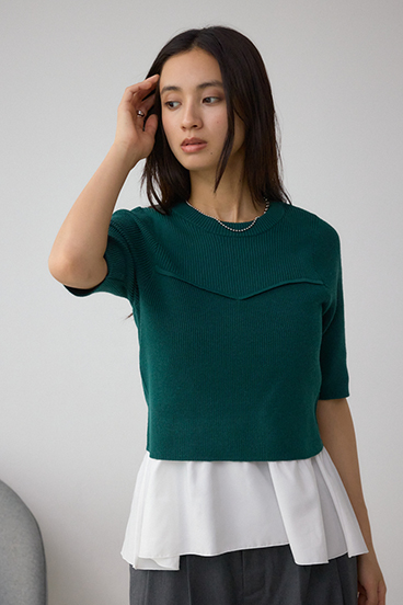 ペプラムインナーセットニット 詳細画像