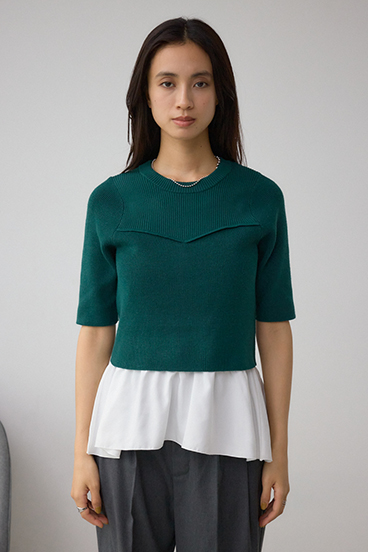 ペプラムインナーセットニット 詳細画像