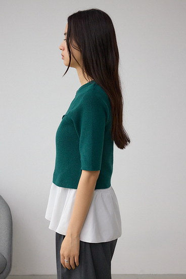 ペプラムインナーセットニット 詳細画像