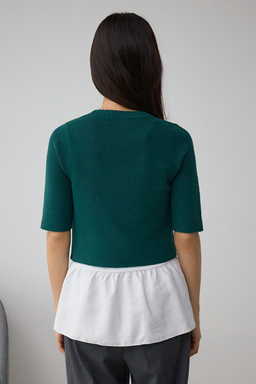 ペプラムインナーセットニット 詳細画像