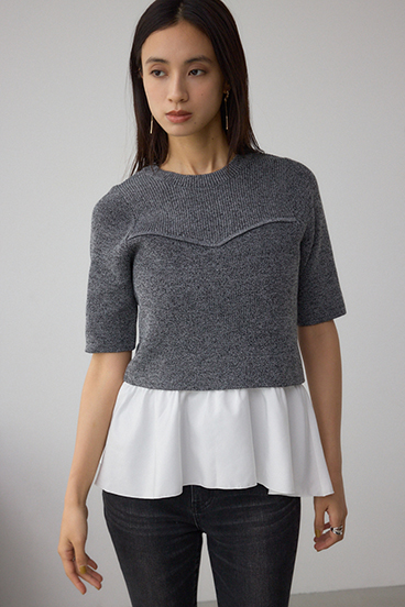 ペプラムインナーセットニット 詳細画像