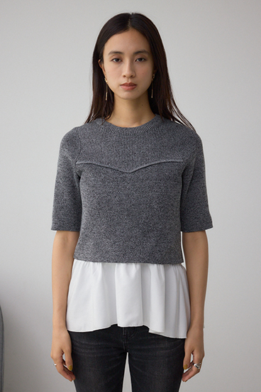 ペプラムインナーセットニット 詳細画像