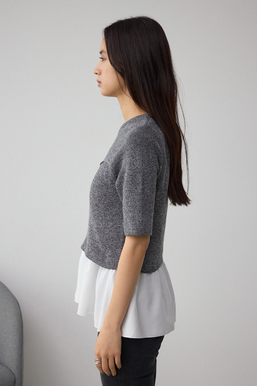 ペプラムインナーセットニット 詳細画像