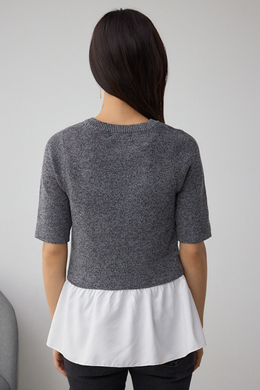ペプラムインナーセットニット 詳細画像