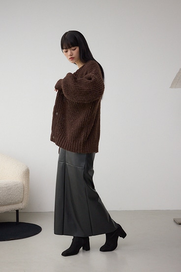 スパンコールニットカーディガン 詳細画像