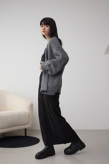 スパンコールニットカーディガン 詳細画像