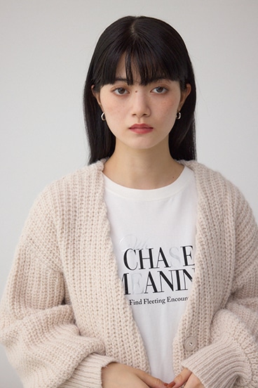 スパンコールニットカーディガン