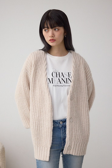 スパンコールニットカーディガン 詳細画像