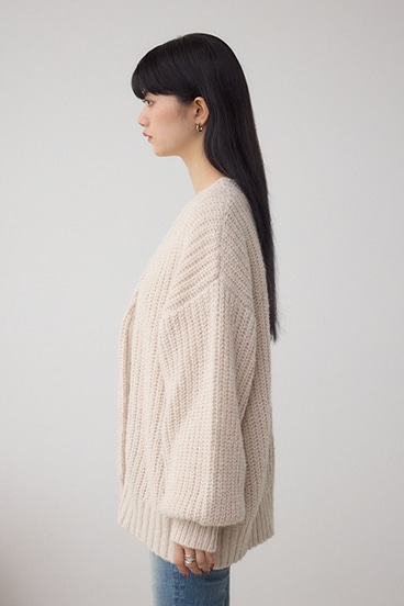 スパンコールニットカーディガン 詳細画像