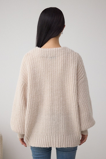 スパンコールニットカーディガン 詳細画像