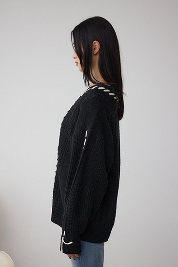 ステッチデザインカーディガン 詳細画像