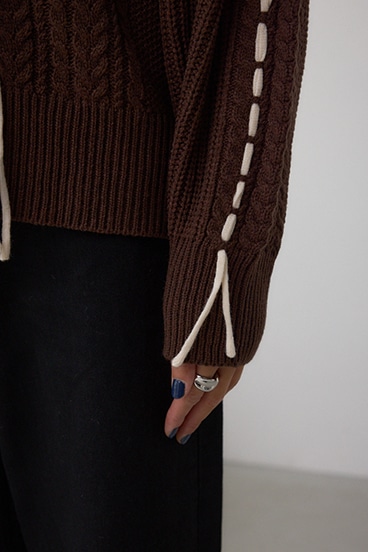 ステッチデザインカーディガン 詳細画像