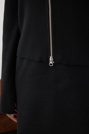 ジップアンサンブルニットワンピース 詳細画像