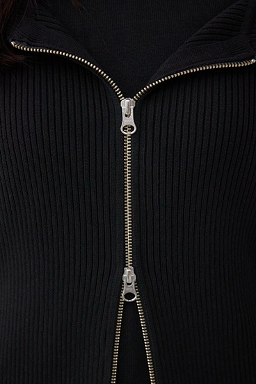 ジップアンサンブルニットワンピース 詳細画像