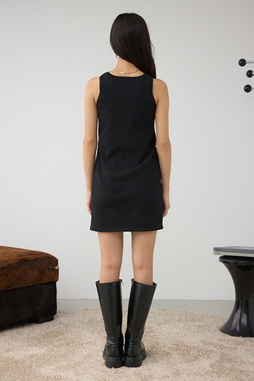 ジップアンサンブルニットワンピース 詳細画像