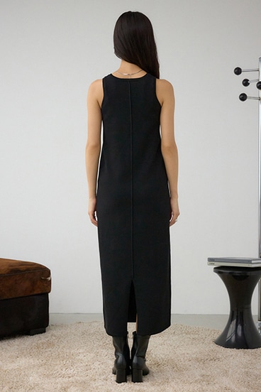 ジップアンサンブルニットワンピース 詳細画像